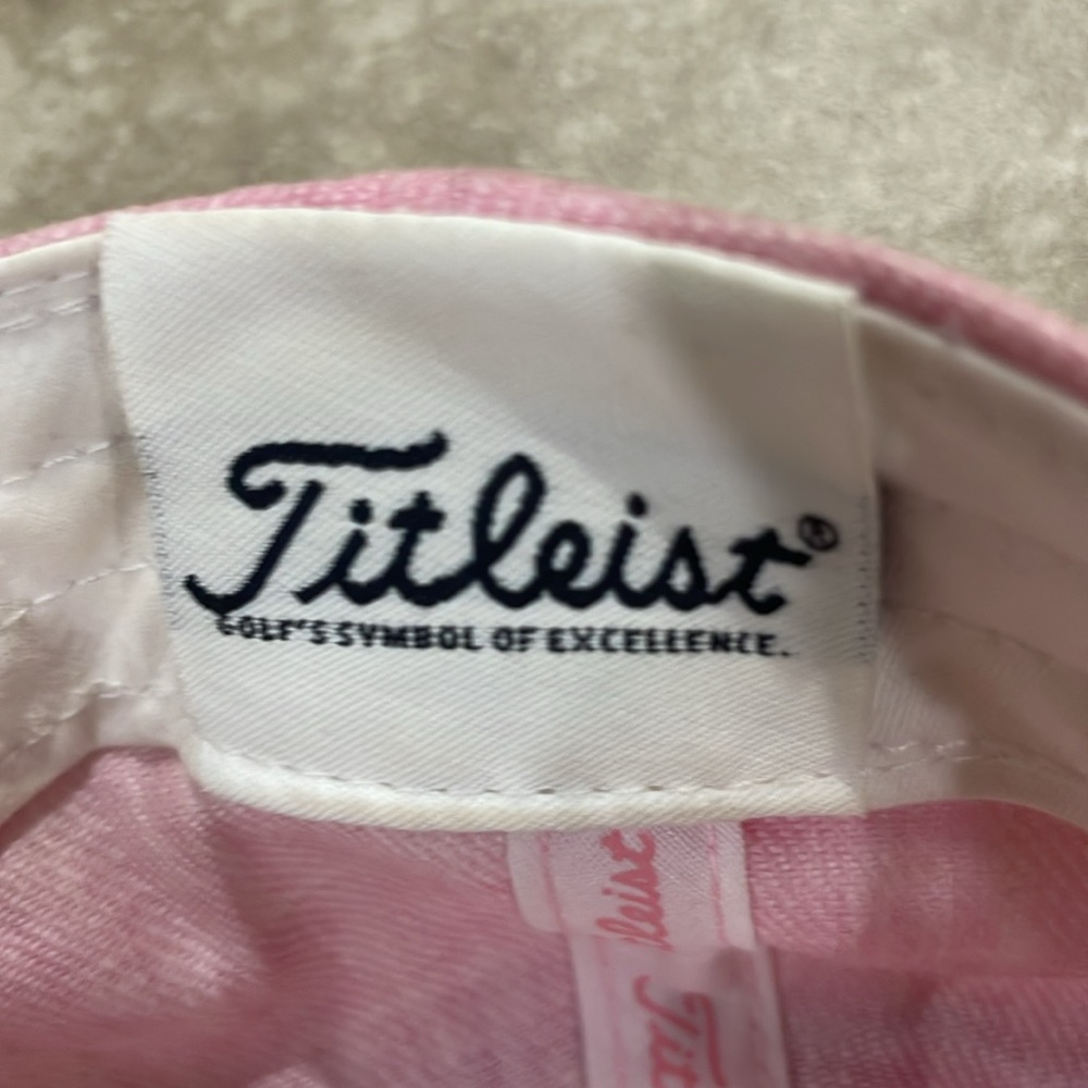 Titleist Cap Hat Women's Golf Pink Ribbon Pink Strapback - Picture 6 of 9